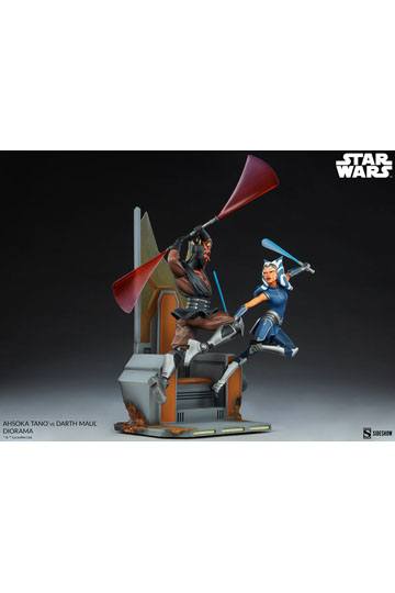 Star Wars: The Clone Wars Diorama Ahsoka Tano vs Darth Maul 51 cm
