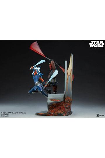 Star Wars: The Clone Wars Diorama Ahsoka Tano vs Darth Maul 51 cm