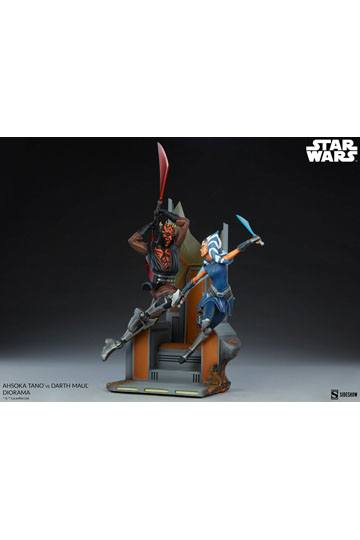 Star Wars: The Clone Wars Diorama Ahsoka Tano vs Darth Maul 51 cm