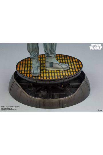 Star Wars Premium Format Statue Boba Fett and Han Solo in Carbonite 70 cm