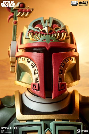 Star Wars Urban Aztec Vinyl Bust Boba Fett by Jesse Hernandez 20 cm