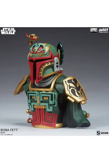 Star Wars Urban Aztec Vinyl Bust Boba Fett by Jesse Hernandez 20 cm