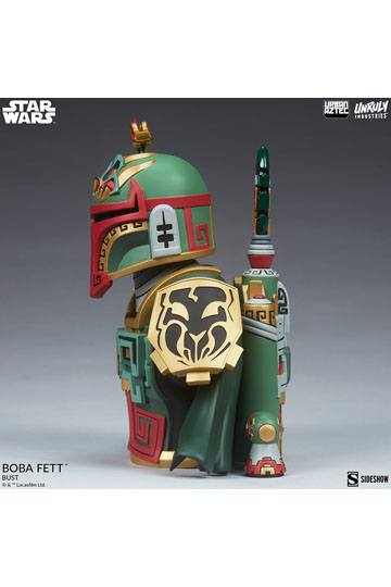 Star Wars Urban Aztec Vinyl Bust Boba Fett by Jesse Hernandez 20 cm