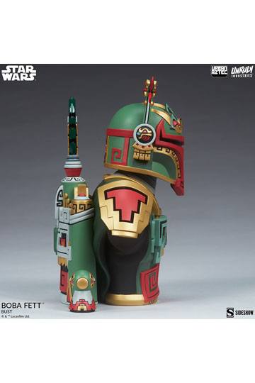 Star Wars Urban Aztec Vinyl Bust Boba Fett by Jesse Hernandez 20 cm