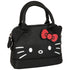 Hello Kitty Black Leather Hand Bag with Detachable Long Strap