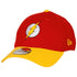 The Flash Symbol Scarlet and Gold New Era 39Thirty Fitted Hat