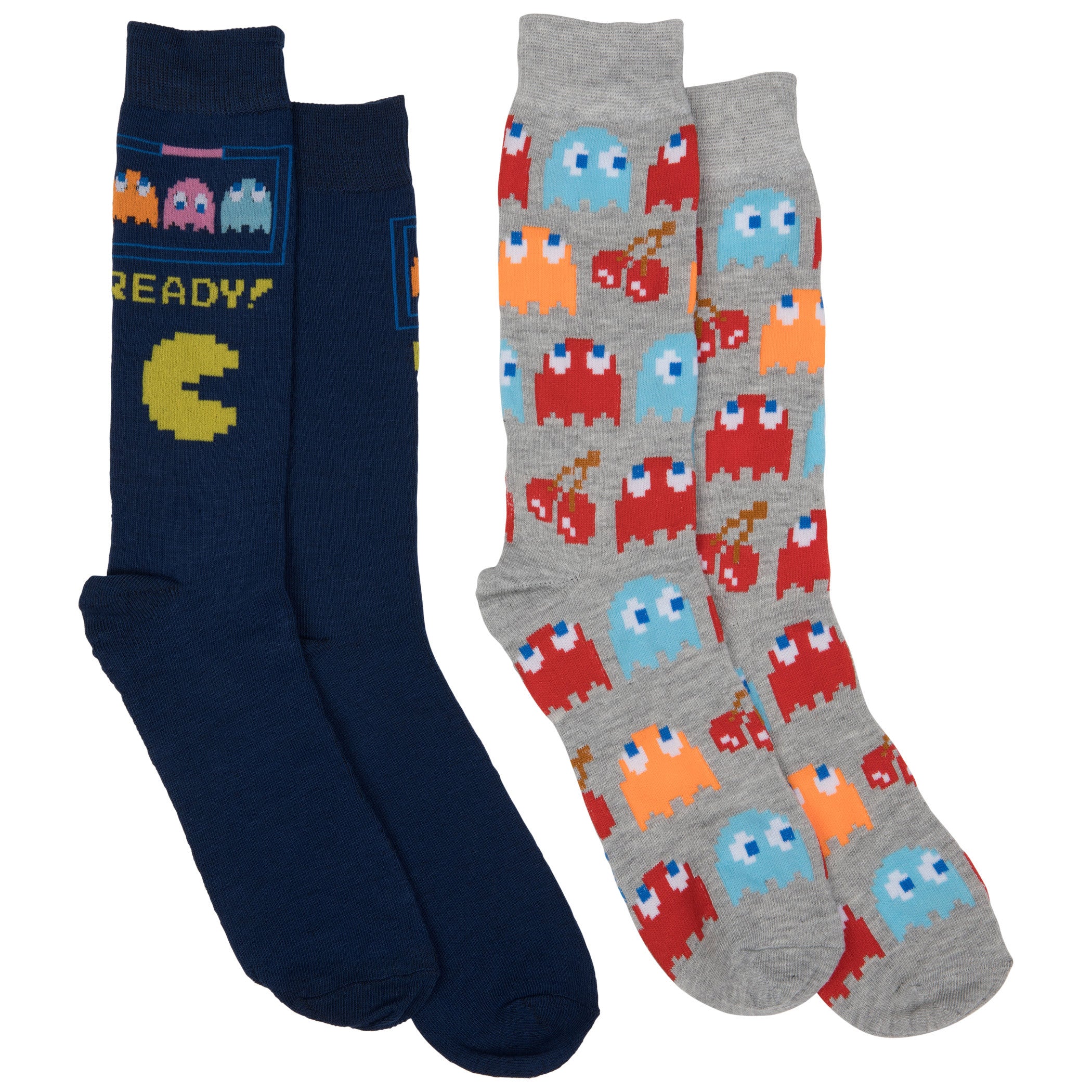 Pac-Man Ready! 2-Pair Pack of Casual Crew Socks