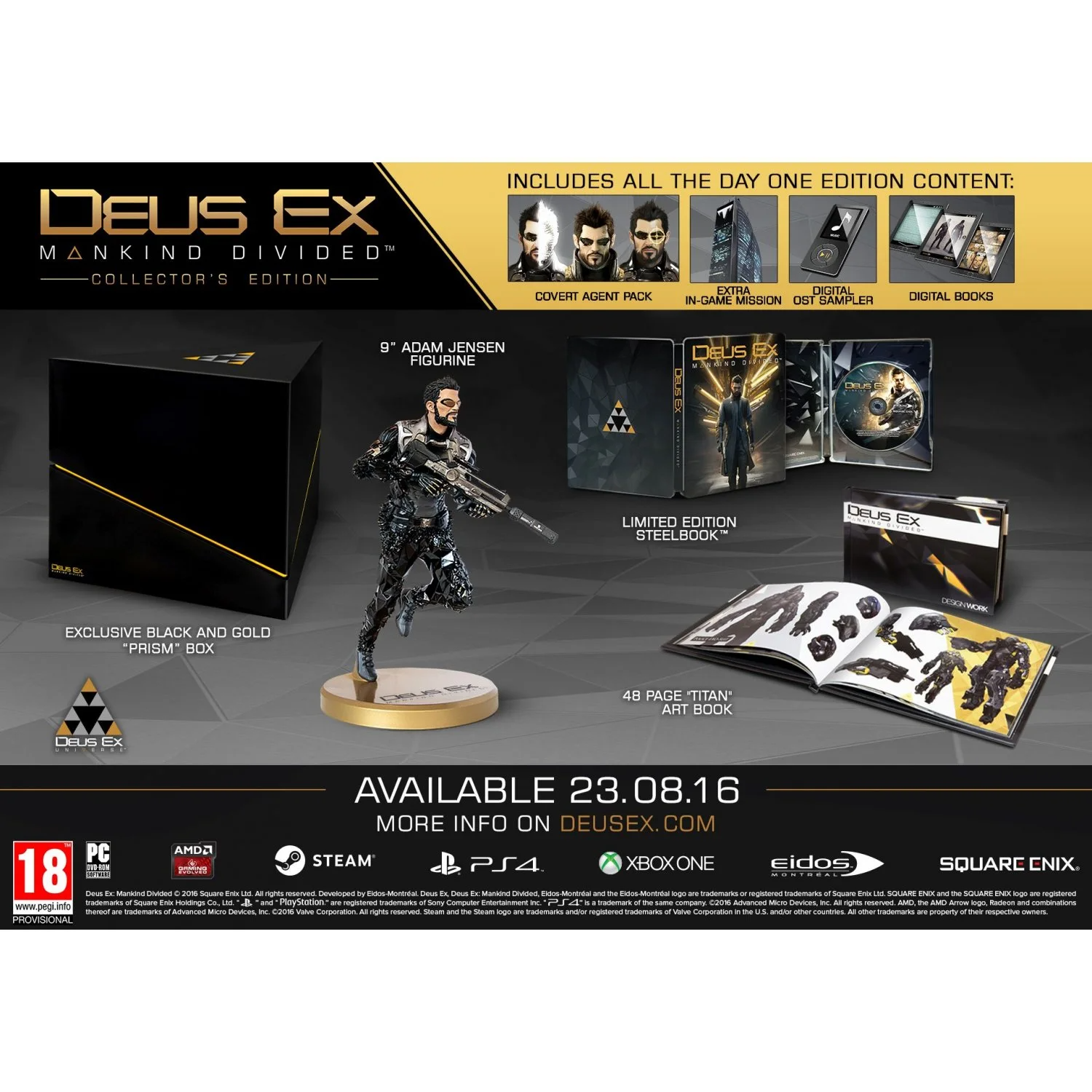 Deus Ex: Mankind Divided [Collector's Edition] PlayStation 4