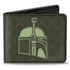 The Mandalorian Helmet Vegan Leather Wallet