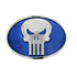 Punisher Blue Oval Belt Buckle