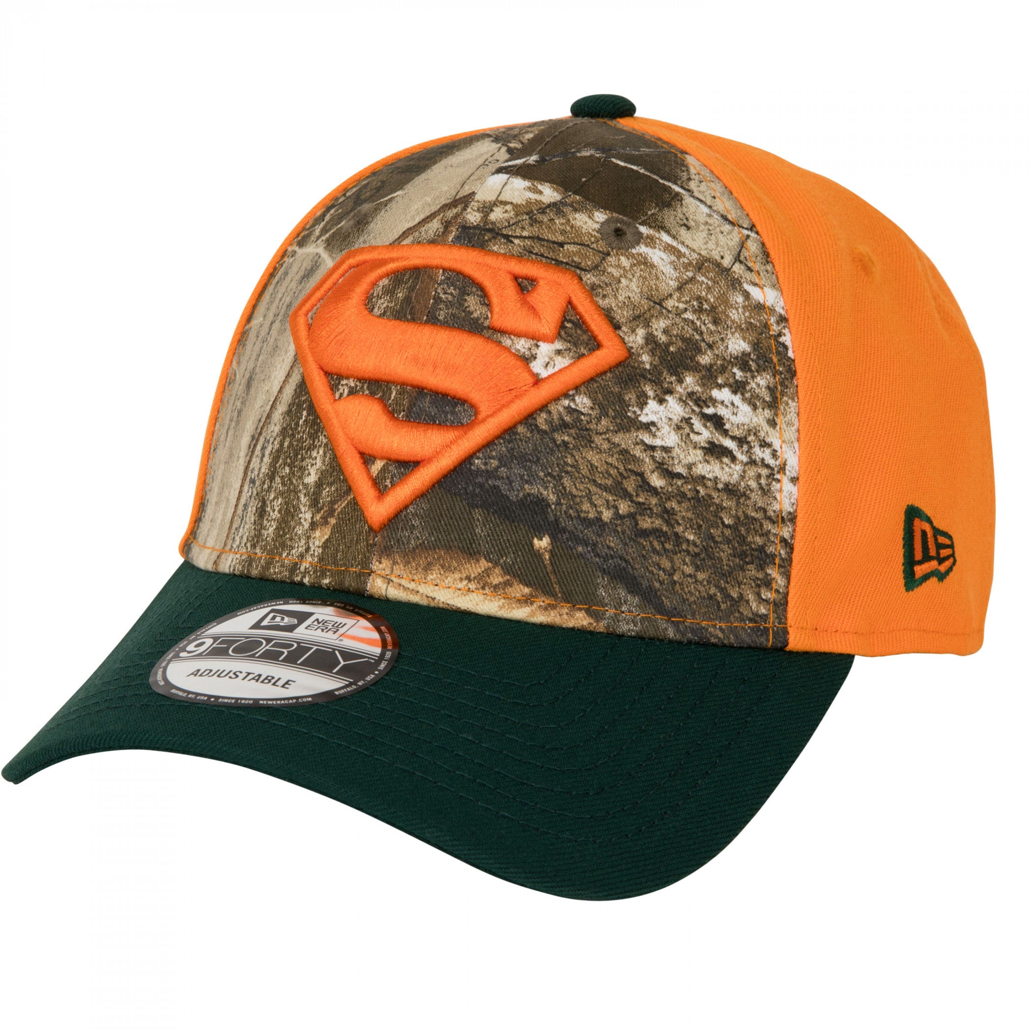 Superman Realtree Hunter Camo New Era 9Forty Adjustable Hat