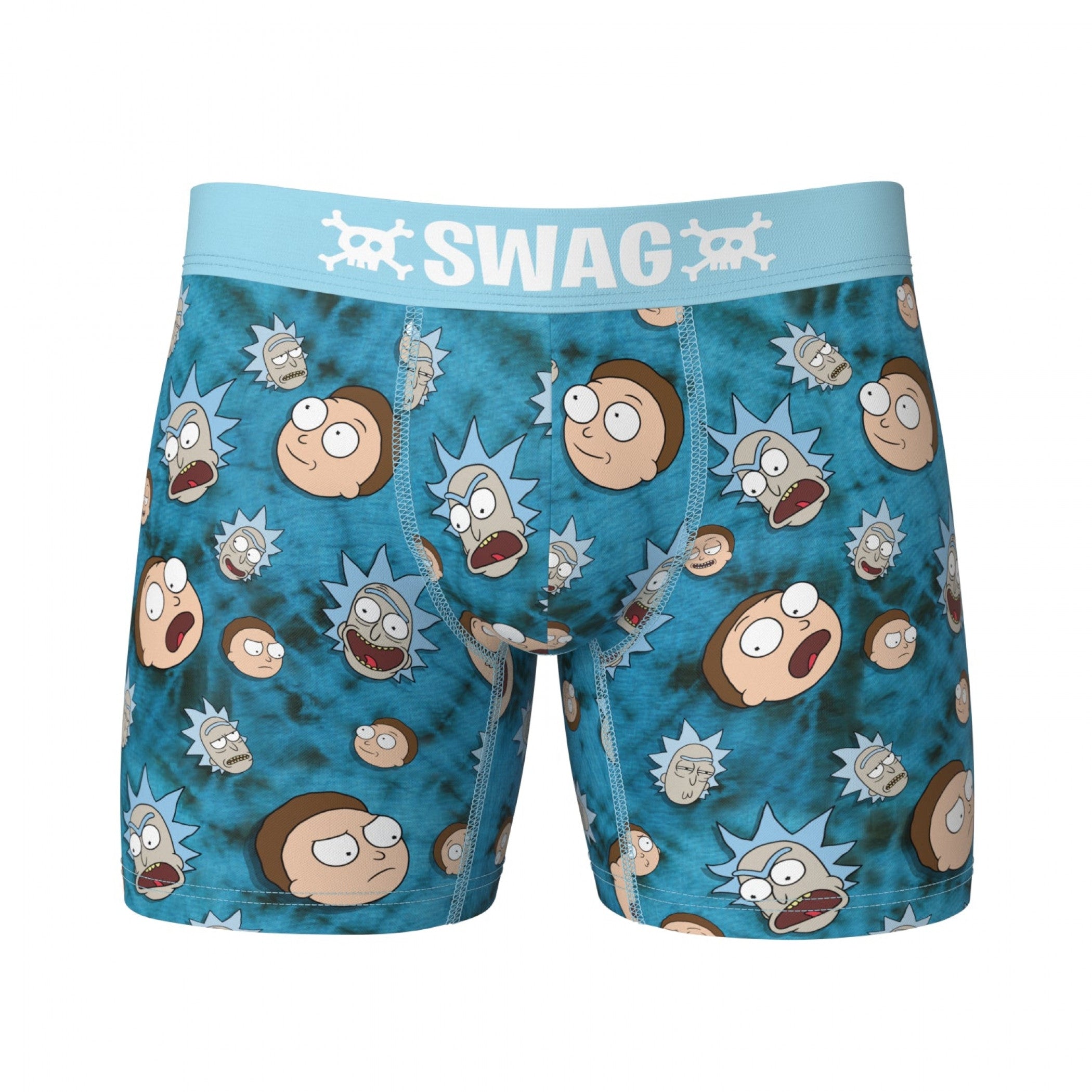 Rick and Morty Tie Dye Madness SWAG Boxer Briefs