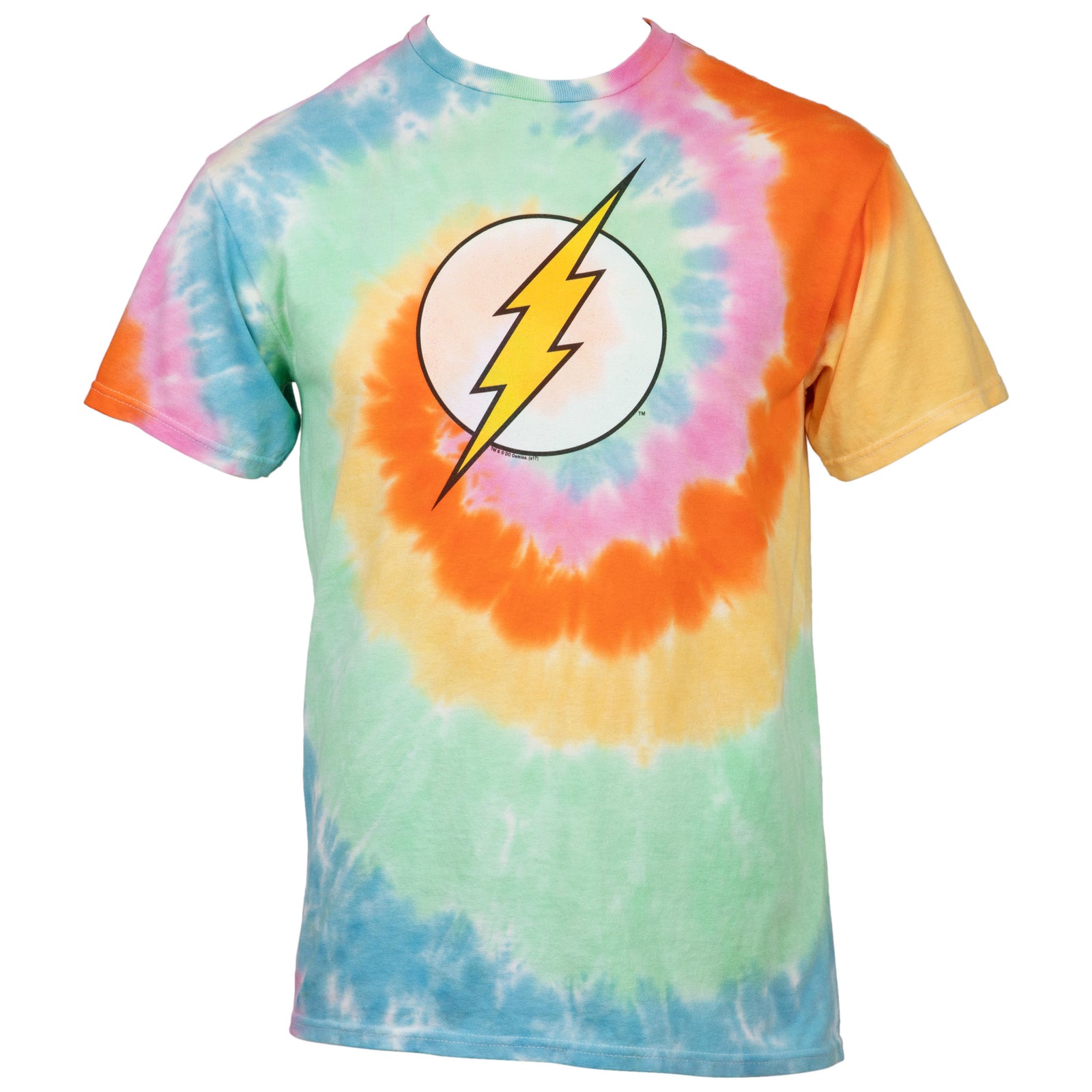The Flash Symbol Vibrant Tie-Dye T-Shirt