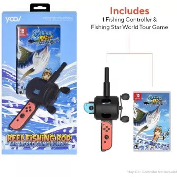 Fishing Star: World Tour w/ Reel Fishing Rod Bundle Nintendo Switch