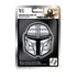 Star Wars The Mandalorian Mando's Helmet Aluminum Car Decal