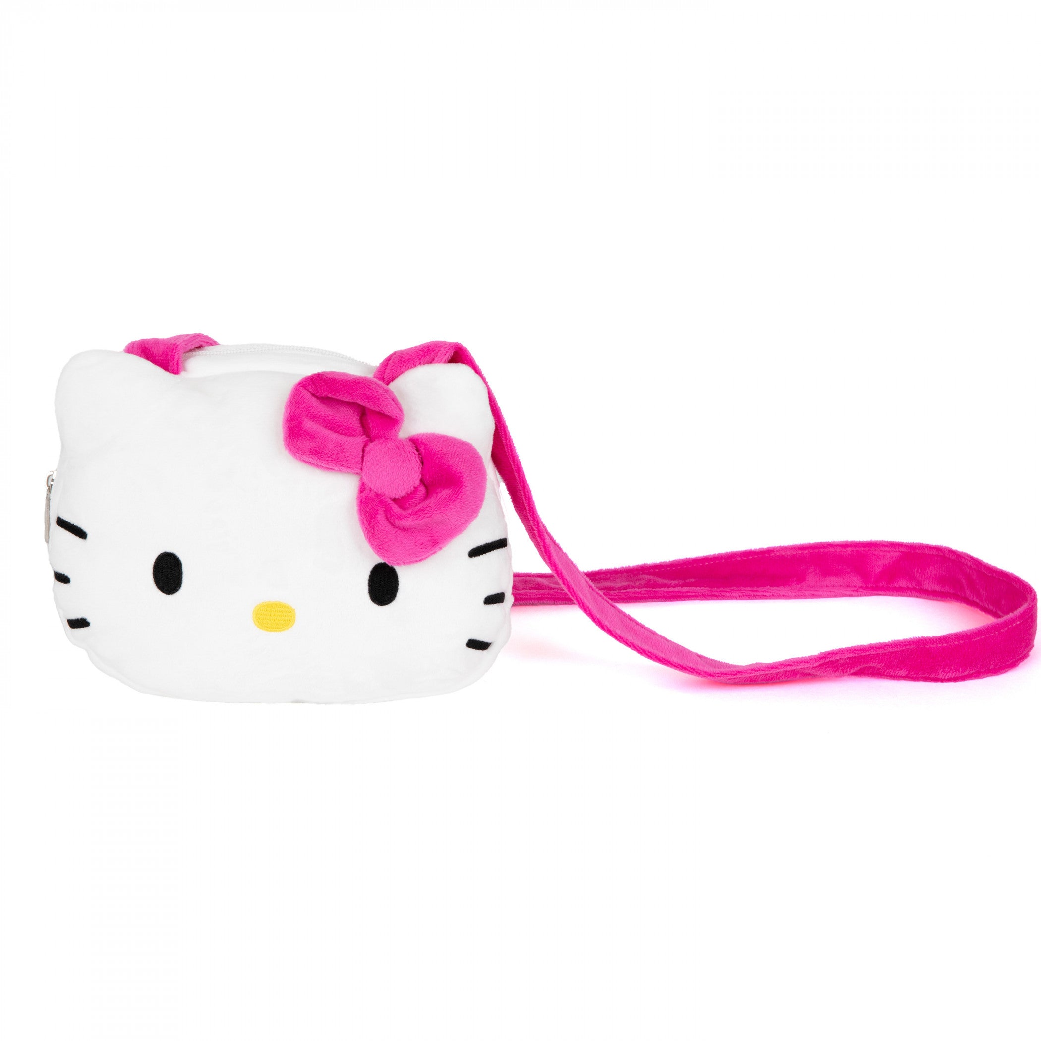 Hello Kitty Big Pink Bow 8" Plush Crossbody Bag
