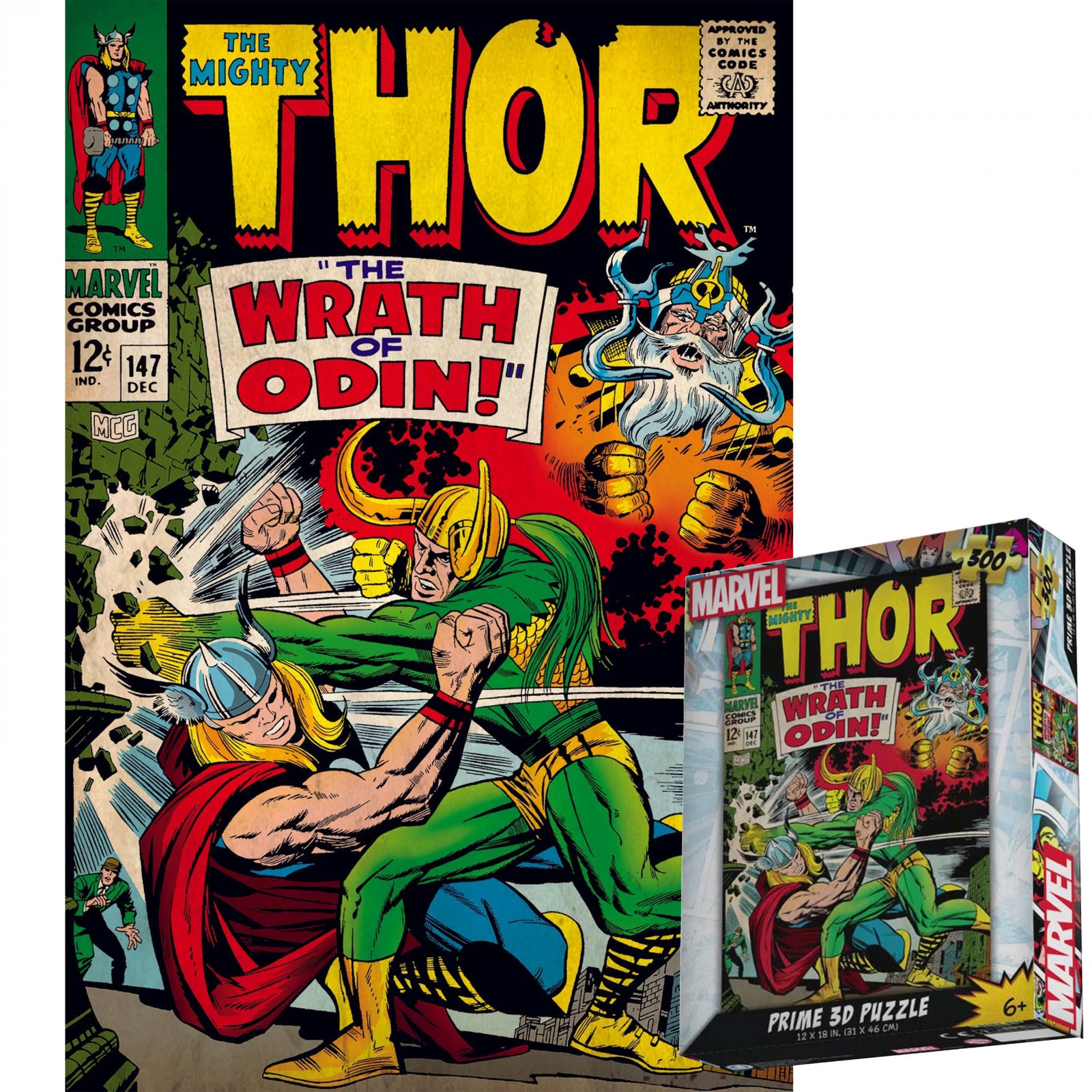 Thor The Wrath of Odin #147 3D Lenticular 300pc Jigsaw Puzzle