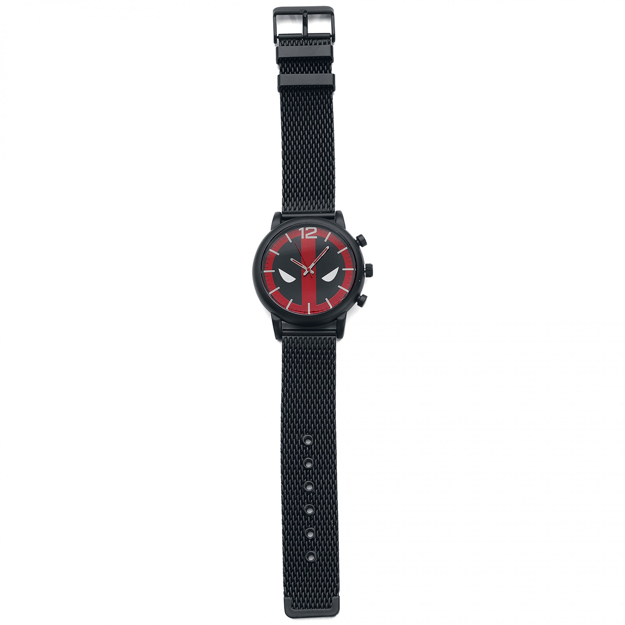 Marvel Comics Deadpool Logo Watch with Silicone Band