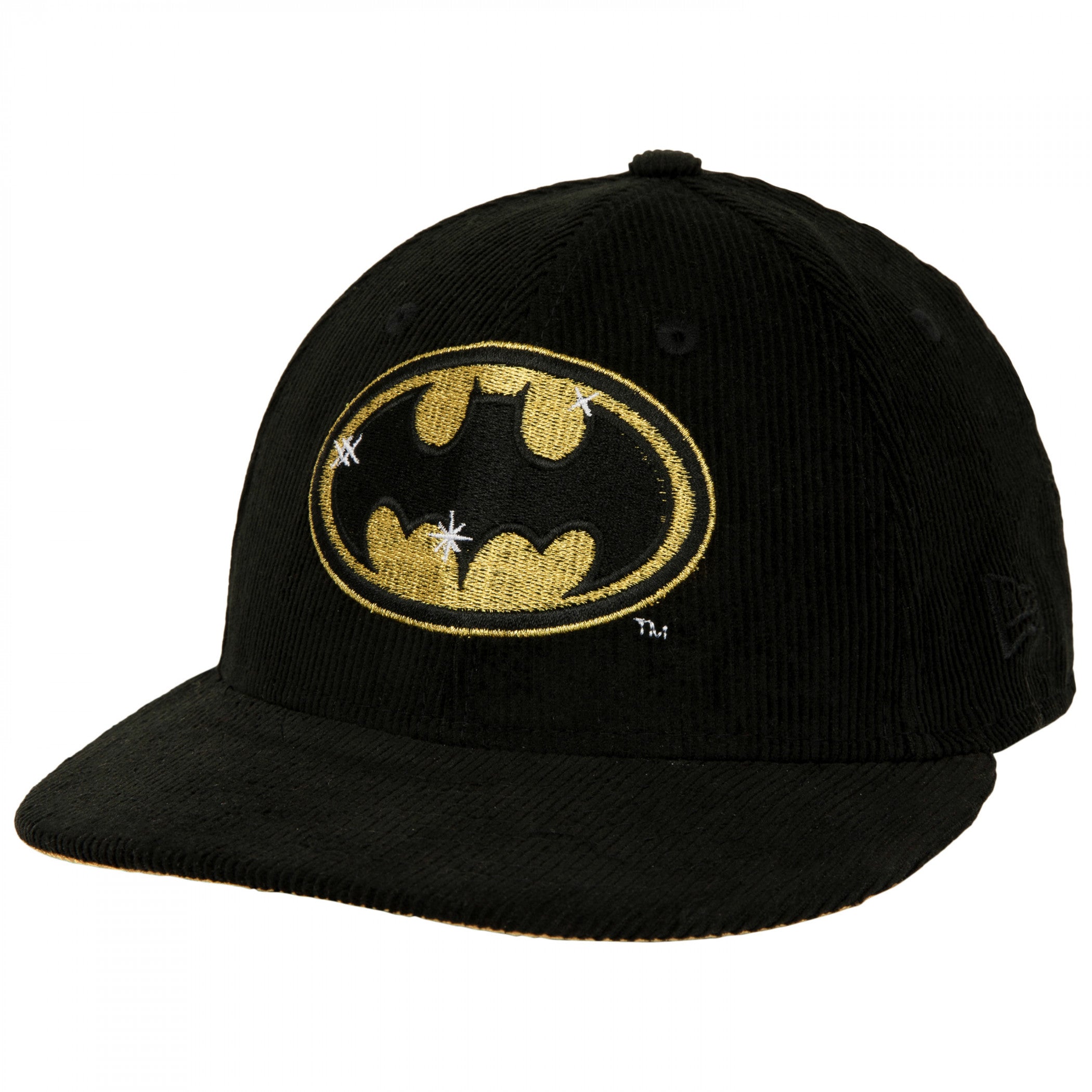 Batman 1989 Logo Corduroy Low Profile New Era 59Fifty Fitted Hat