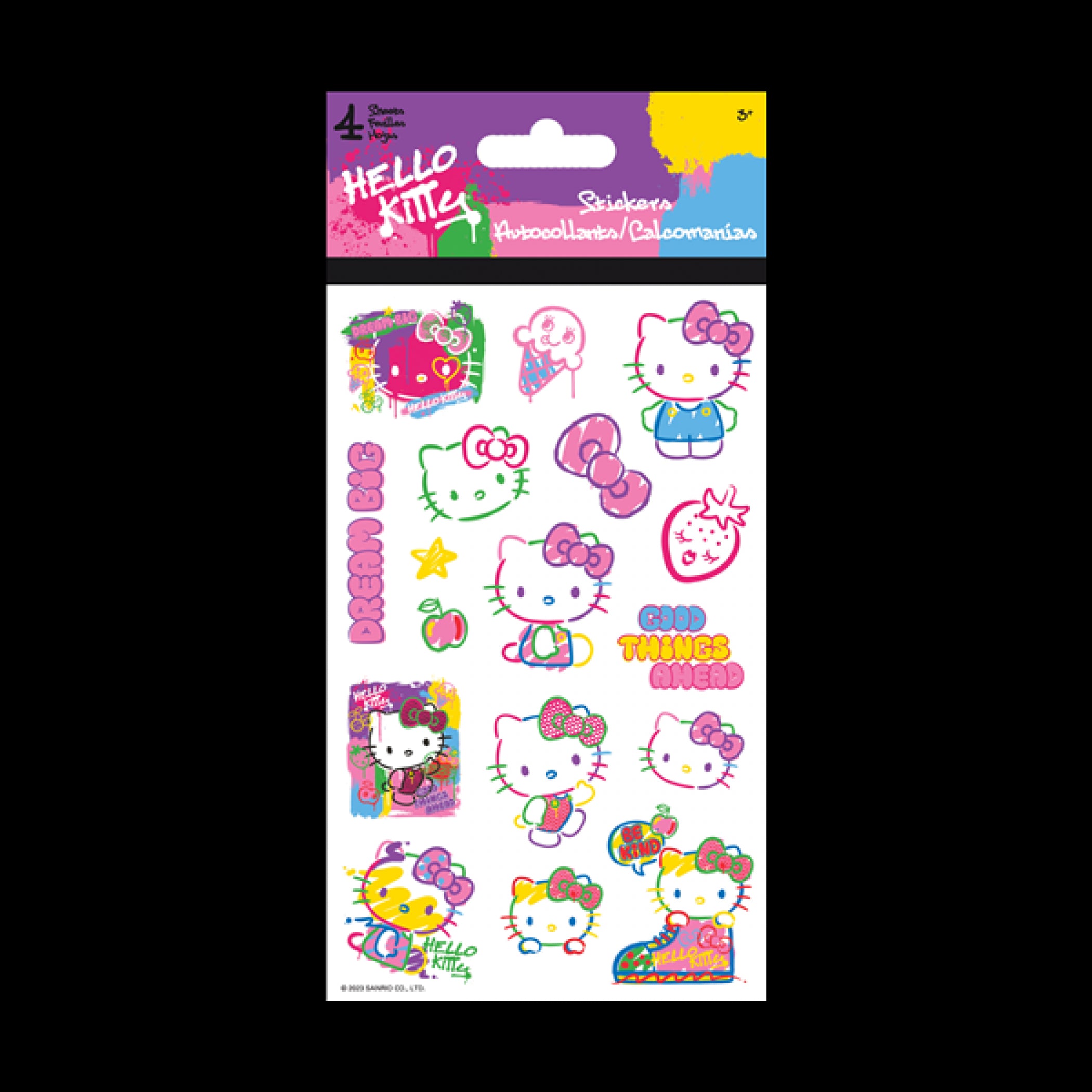 Hello Kitty Rainbow Sketches 4-Page Sticker Pack