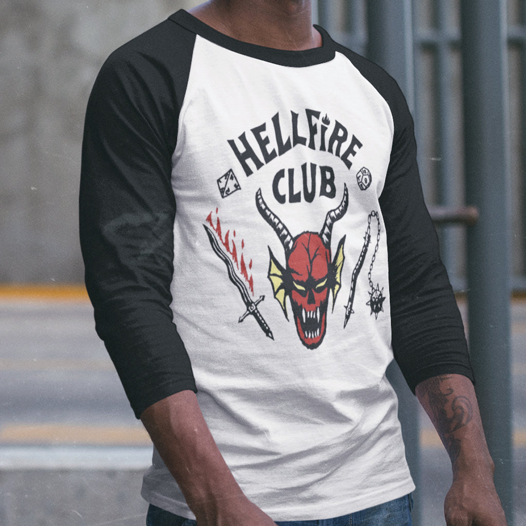 Stranger Things Logo Hellfire Club Classic Raglan T-Shirt