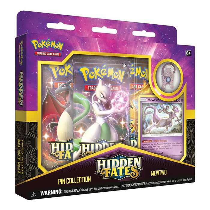 Pokemon Hidden Fates Pin Collection Mewtwo