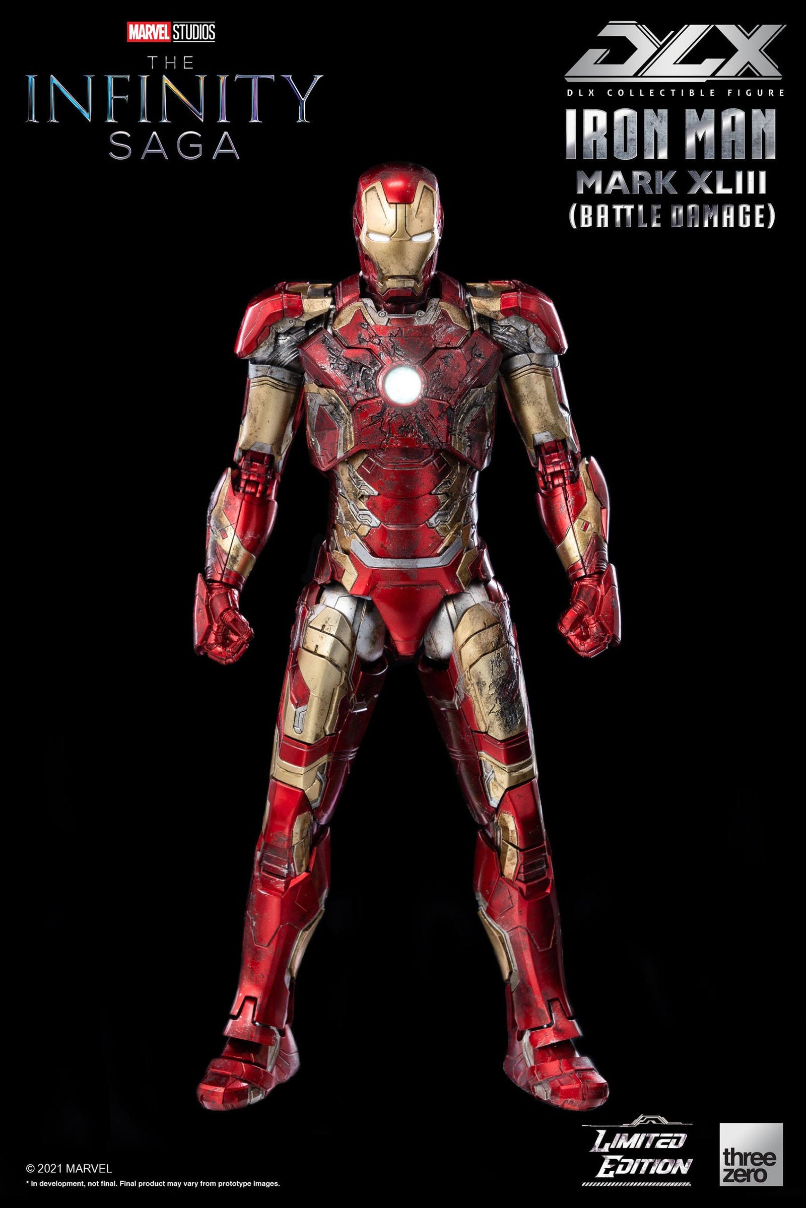 Infinity Saga DLX Action Figure 1/12 Iron Man Mark 43 (Battle Damage) Limited Edition 17 cm