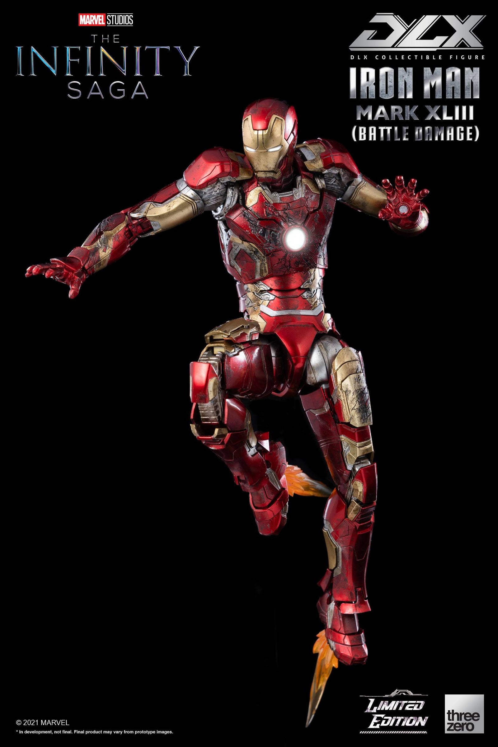 Infinity Saga DLX Action Figure 1/12 Iron Man Mark 43 (Battle Damage) Limited Edition 17 cm