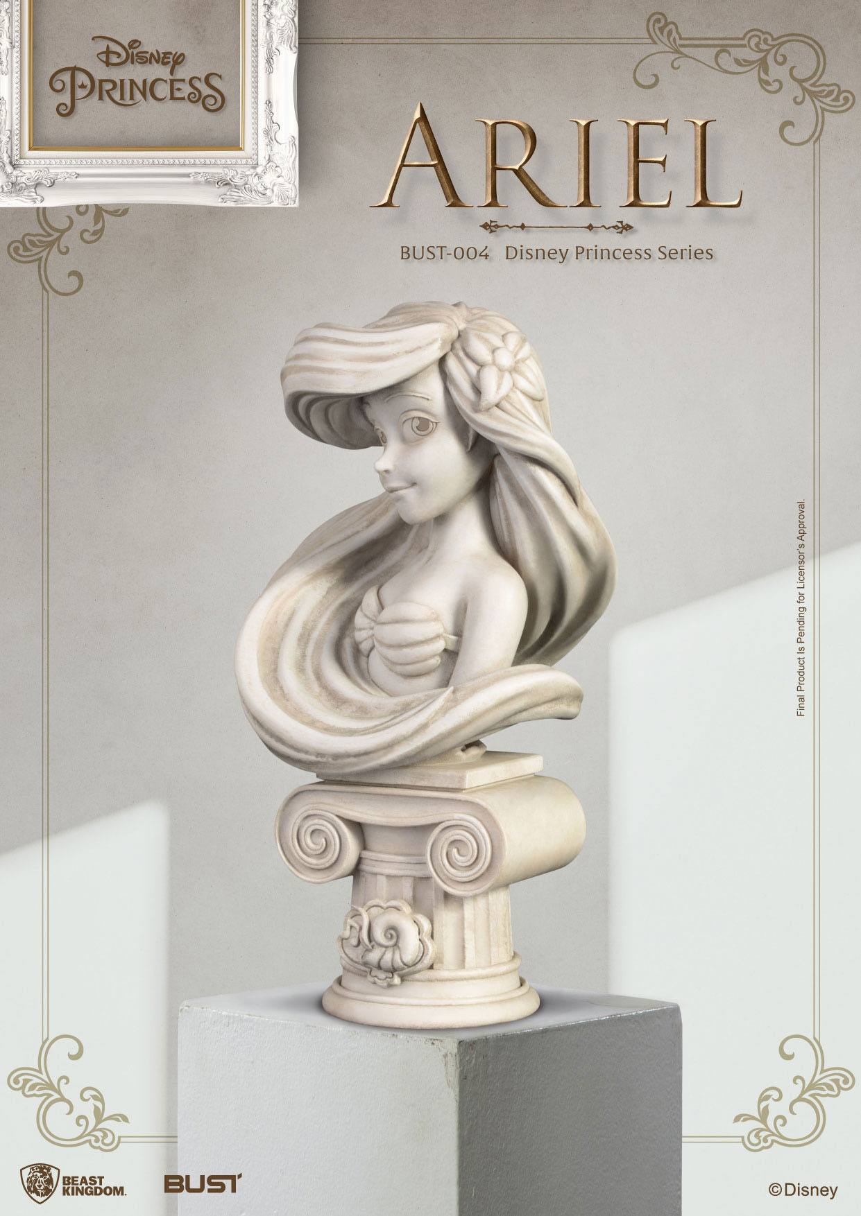 Disney Princess Series PVC Bust Ariel 15 cm