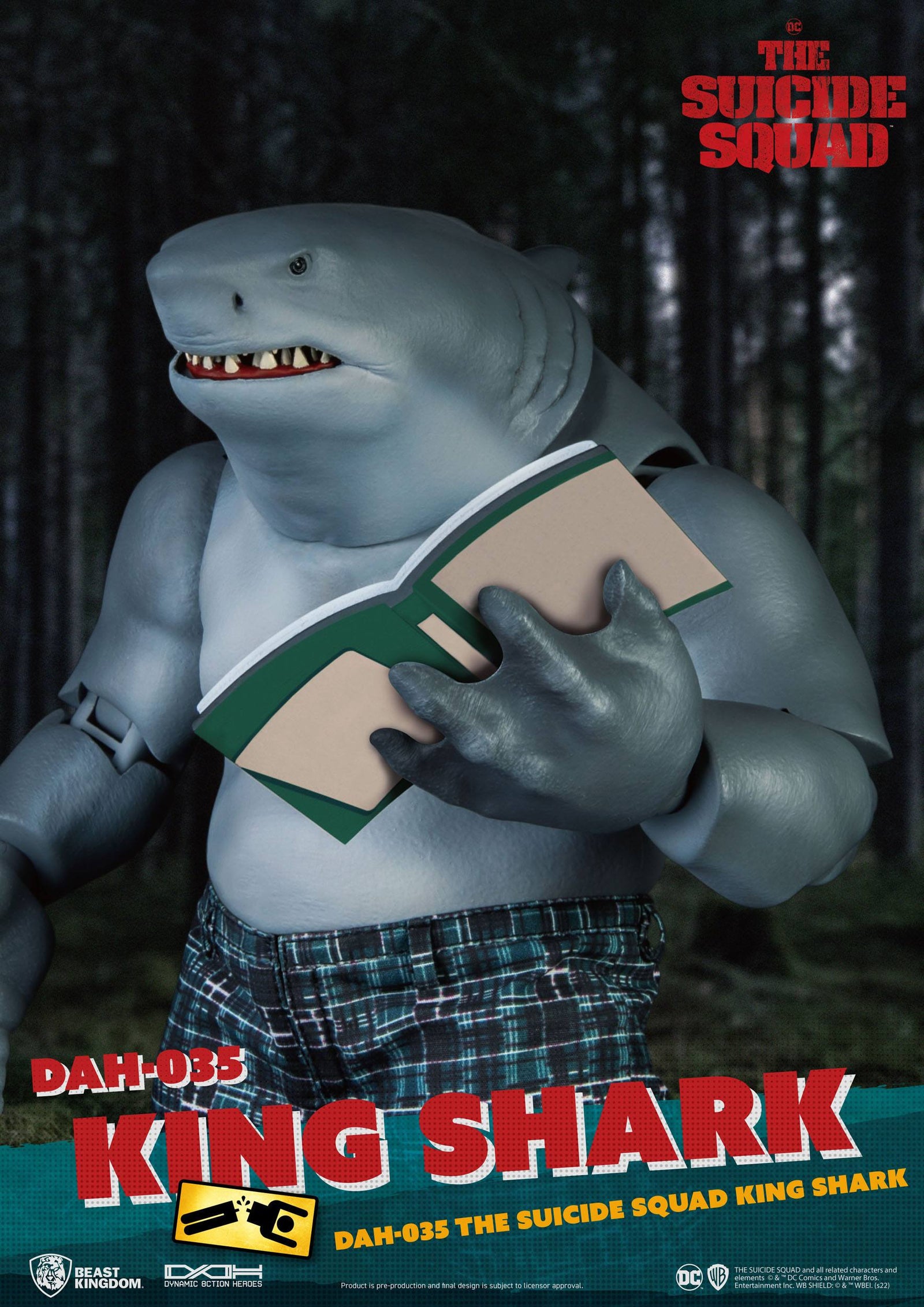 The Suicide Squad Dynamic 8ction Heroes Action Figure 1/9 King Shark 21 cm