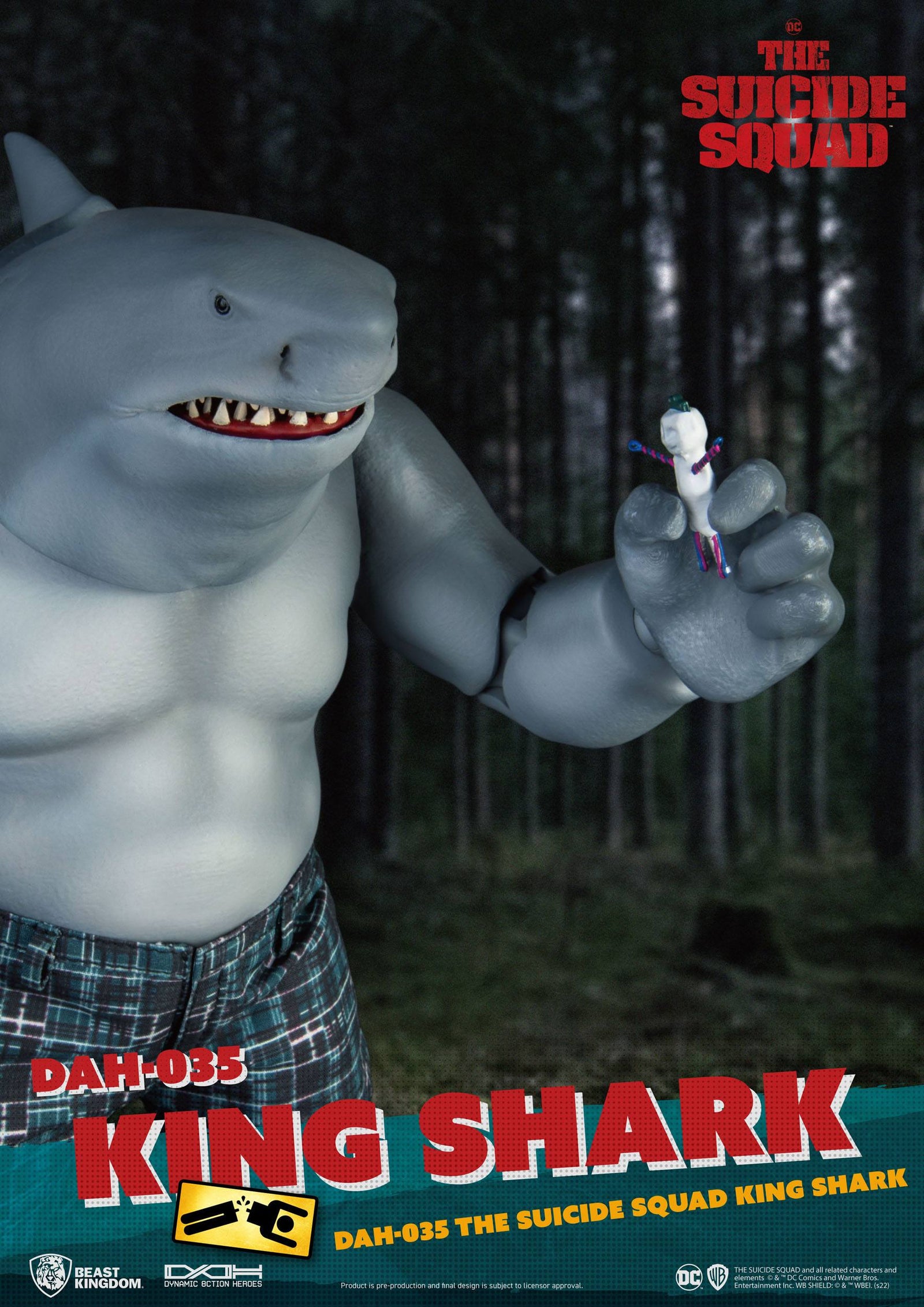 The Suicide Squad Dynamic 8ction Heroes Action Figure 1/9 King Shark 21 cm