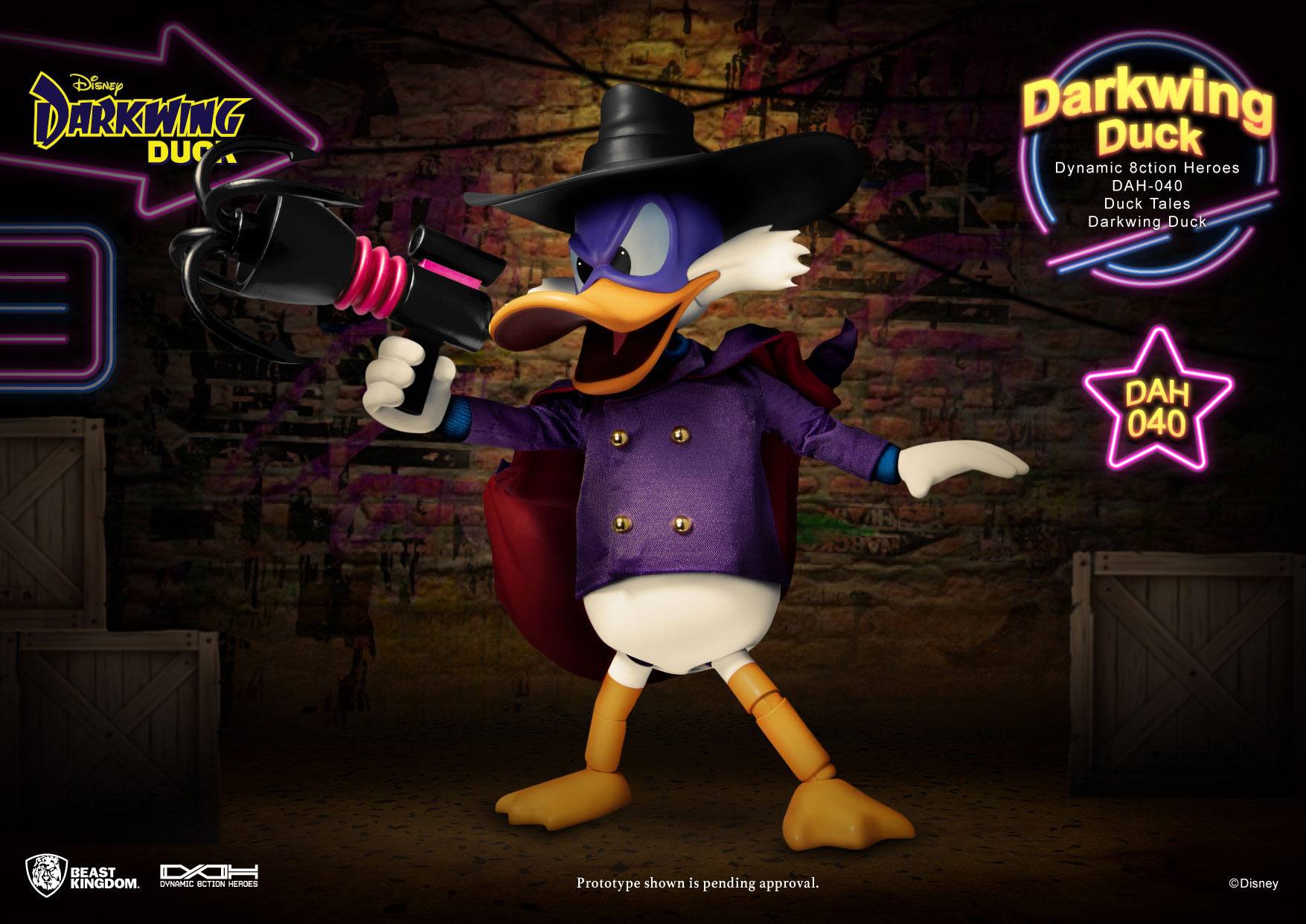 Disney Darkwing Duck Dynamic 8ction Heroes Action Figure 1/9 Darkwing Duck 16 cm