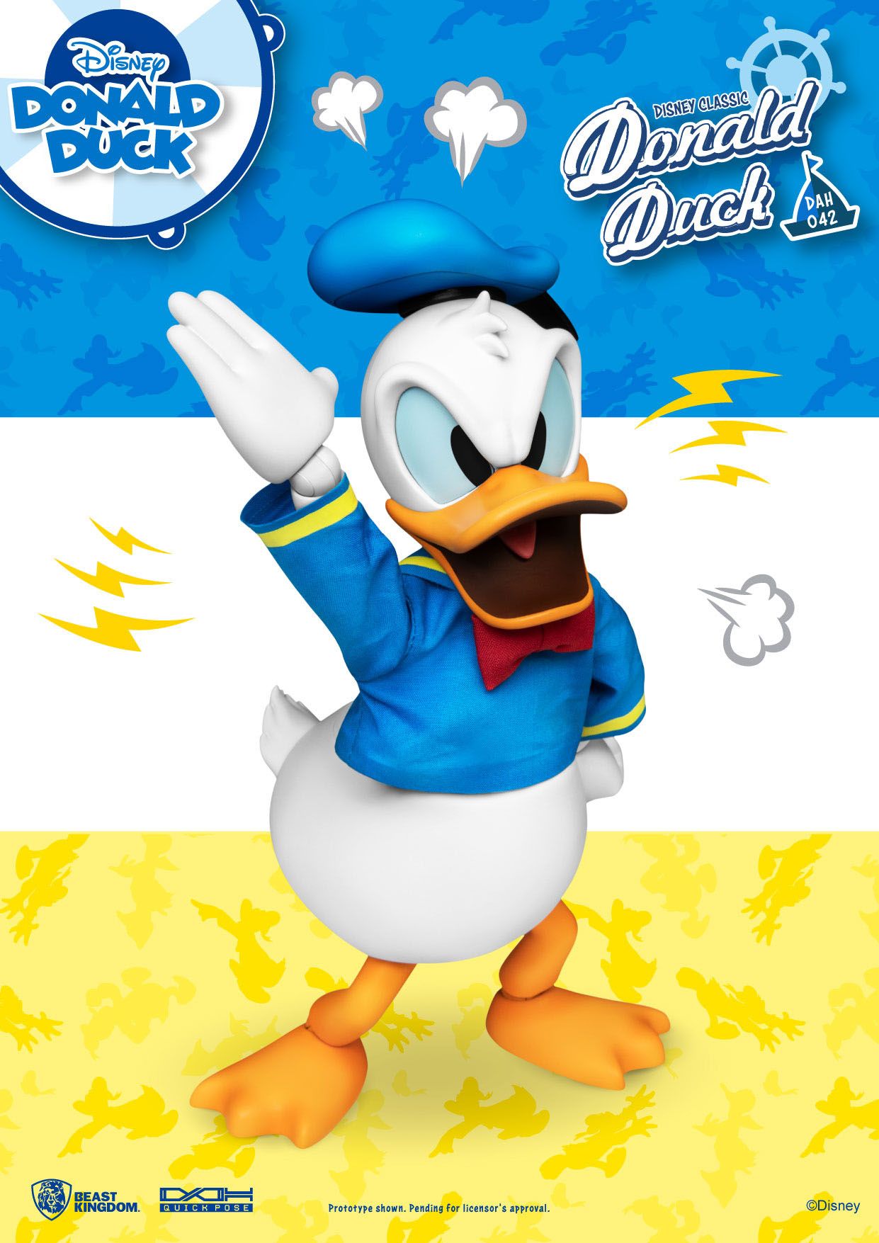 Disney Classic Dynamic 8ction Heroes Action Figure 1/9 Donald Duck Classic Version 16 cm