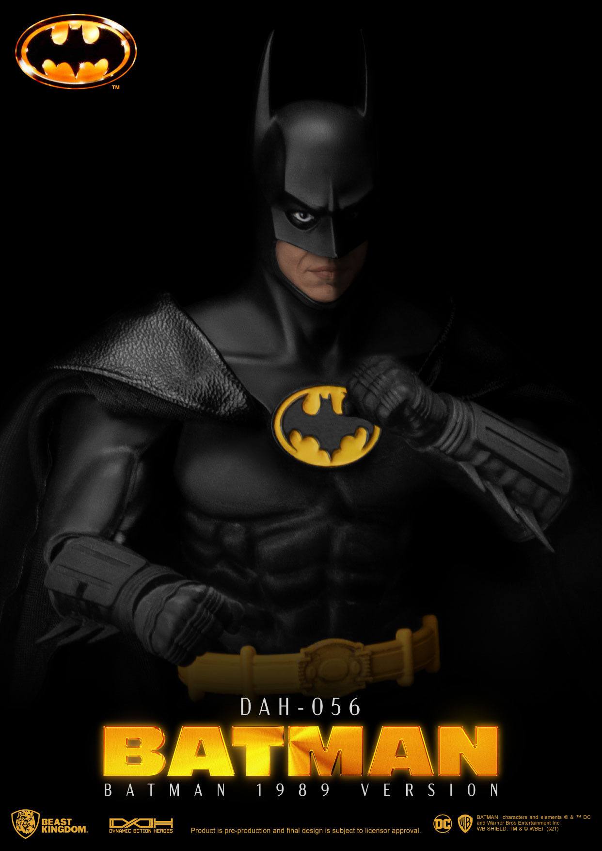 Batman 1989 Dynamic 8ction Heroes Action Figure 1/9 Batman 24 cm