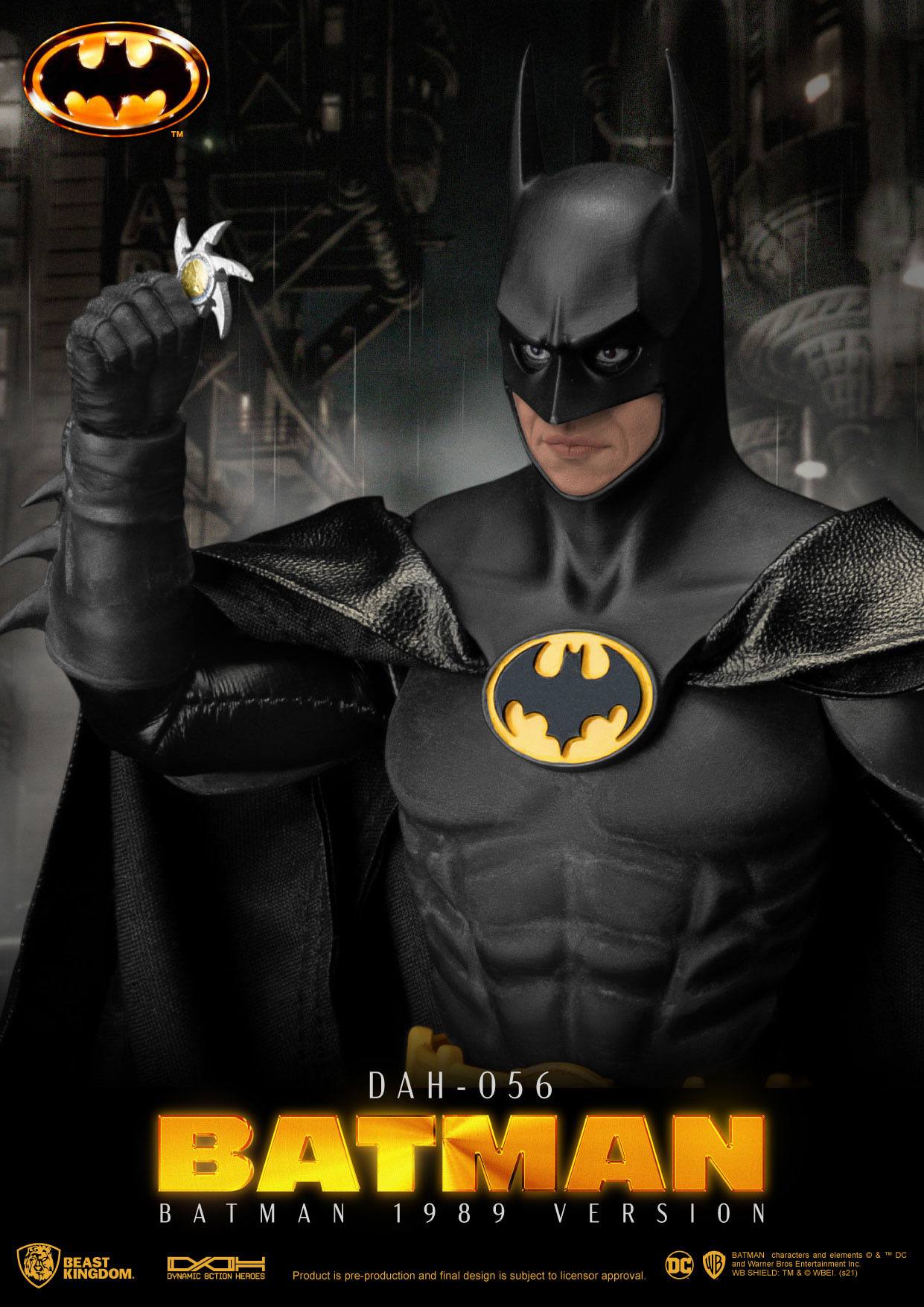 Batman 1989 Dynamic 8ction Heroes Action Figure 1/9 Batman 24 cm