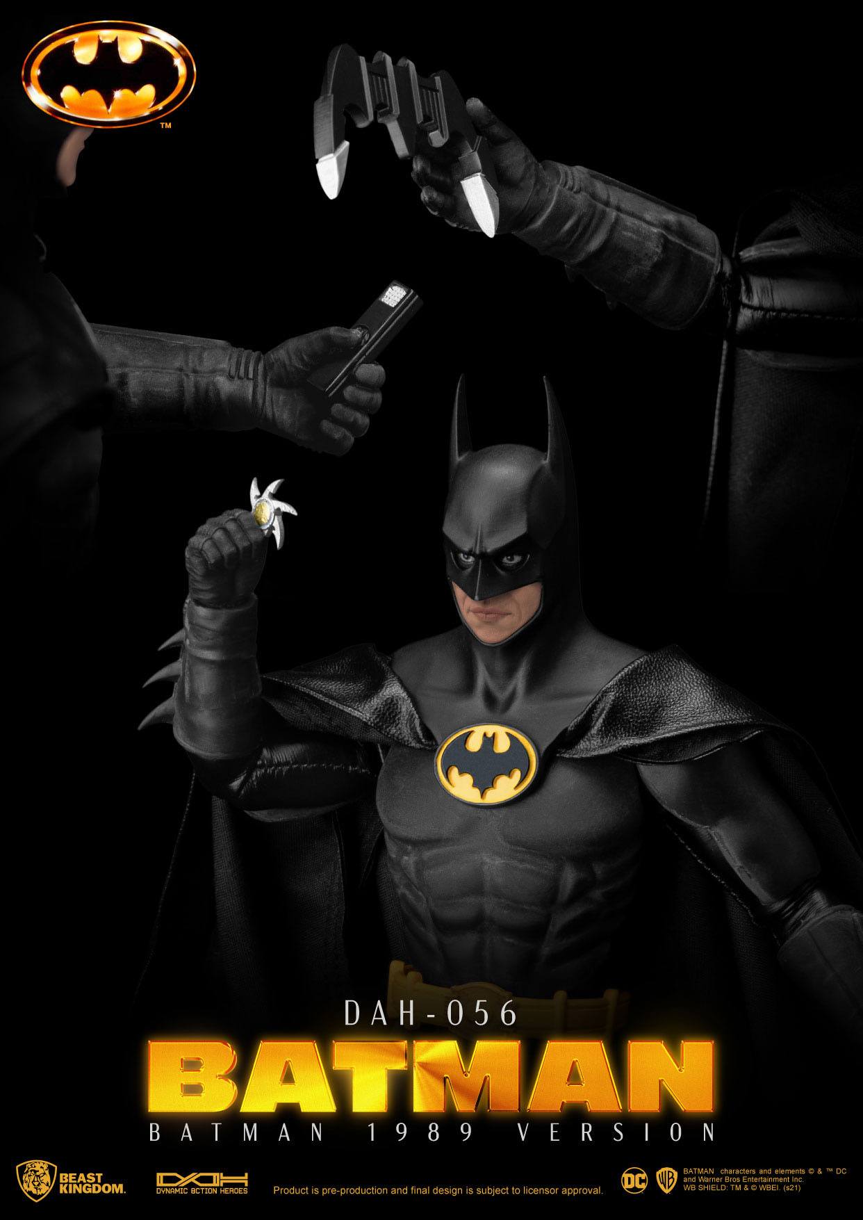 Batman 1989 Dynamic 8ction Heroes Action Figure 1/9 Batman 24 cm