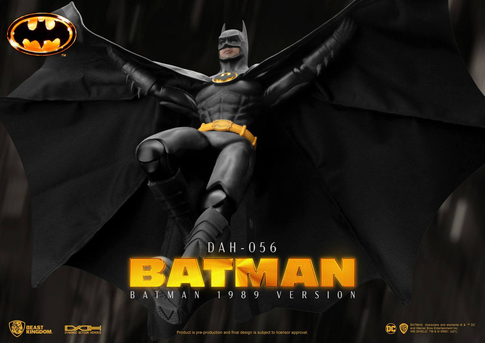 Batman 1989 Dynamic 8ction Heroes Action Figure 1/9 Batman 24 cm