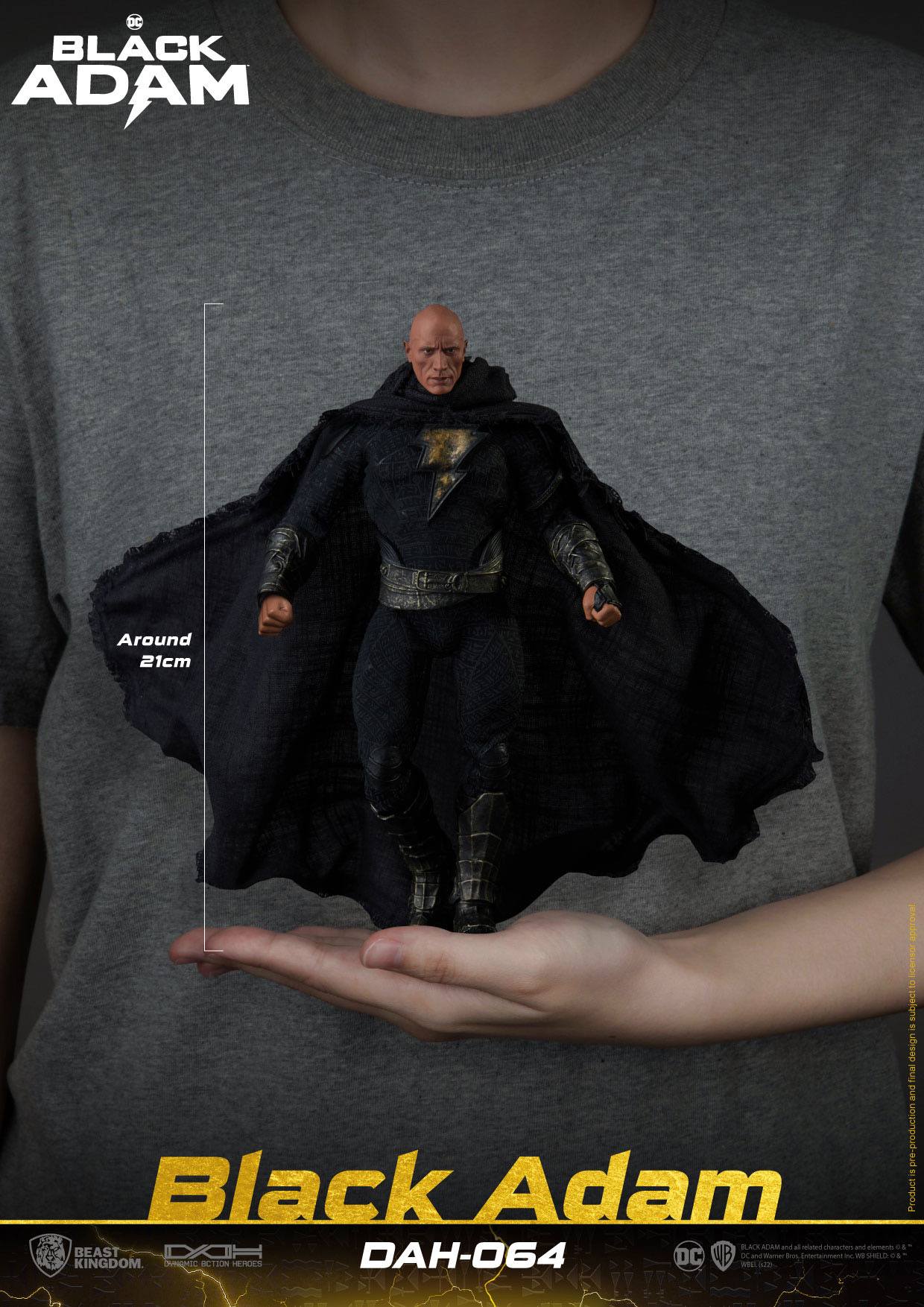 Black Adam Dynamic 8ction Heroes Action Figure 1/9 Black Adam 18 cm