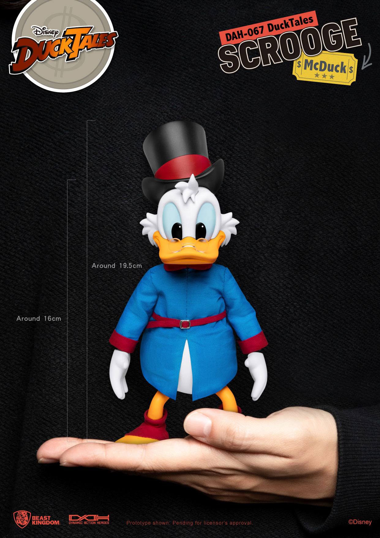 Disney DuckTales Dynamic 8ction Heroes Action Figure 1/9 Scrooge McDuck 16 cm