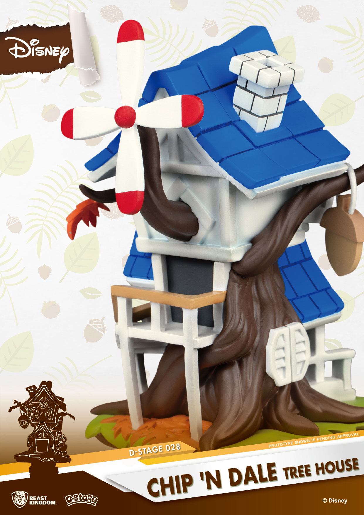 Disney Summer Series D-Stage PVC Diorama Chip 'n Dale Tree House 16 cm