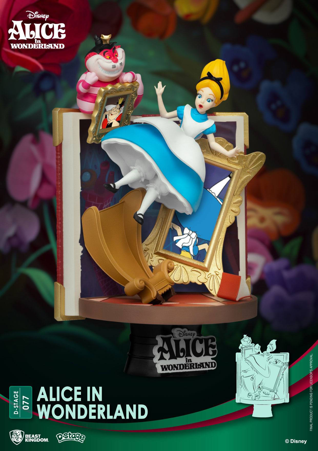 Disney Story Book Series D-Stage PVC Diorama Alice in Wonderland 15 cm