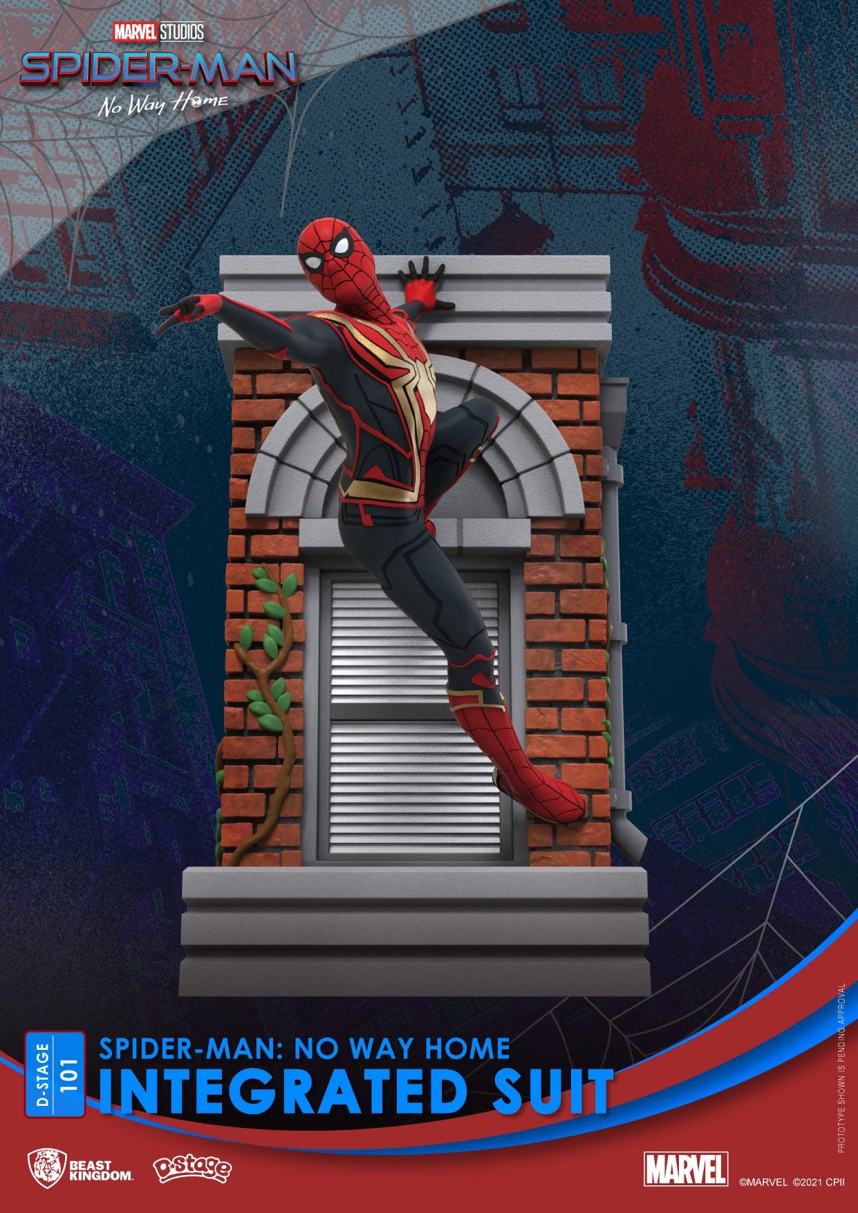 Spider-Man: No Way Home D-Stage PVC Diorama Spider-Man Integrated Suit 16 cm