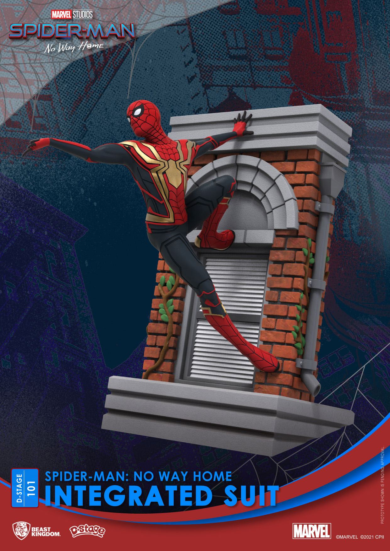 Spider-Man: No Way Home D-Stage PVC Diorama Spider-Man Integrated Suit 16 cm