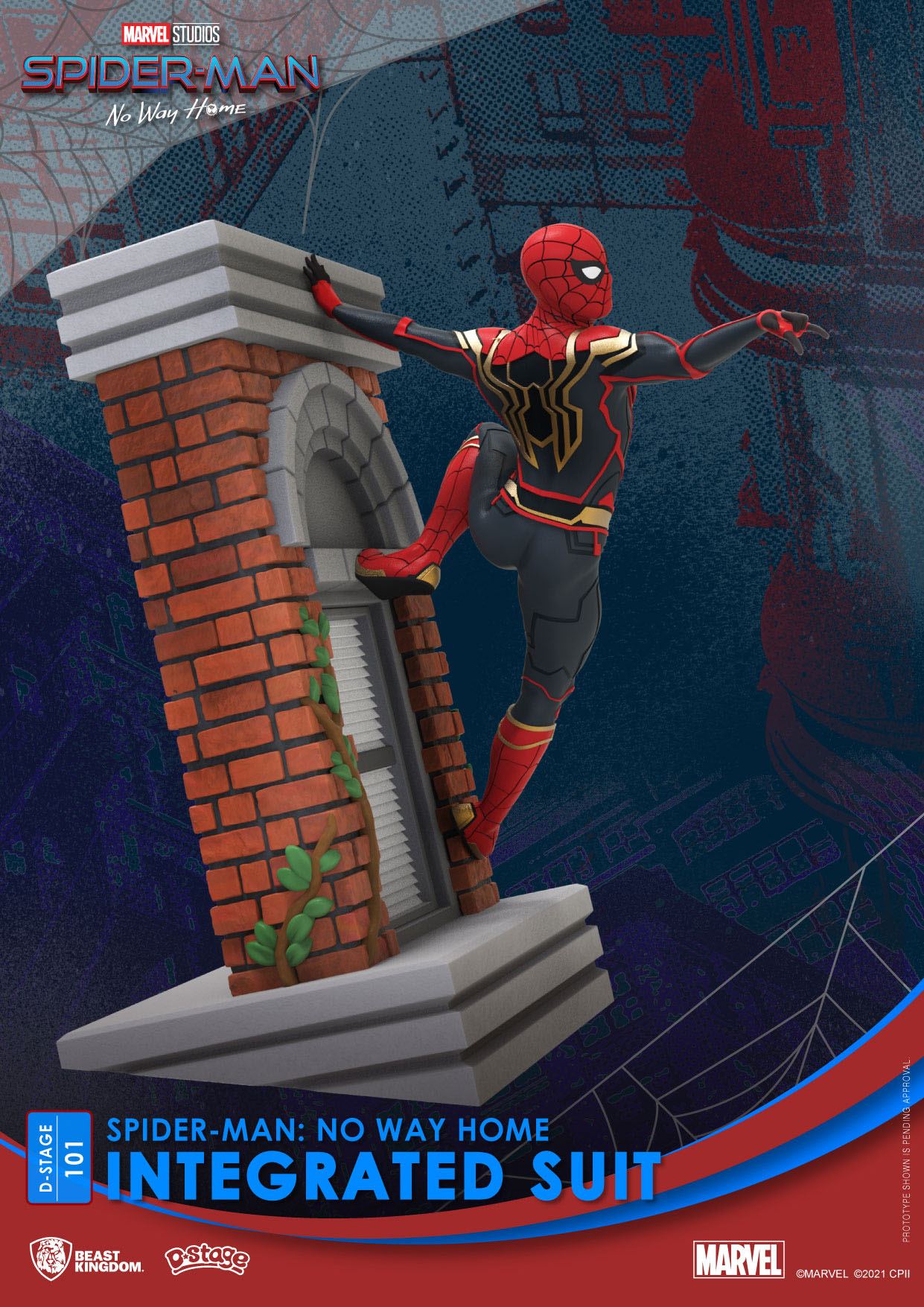 Spider-Man: No Way Home D-Stage PVC Diorama Spider-Man Integrated Suit 16 cm