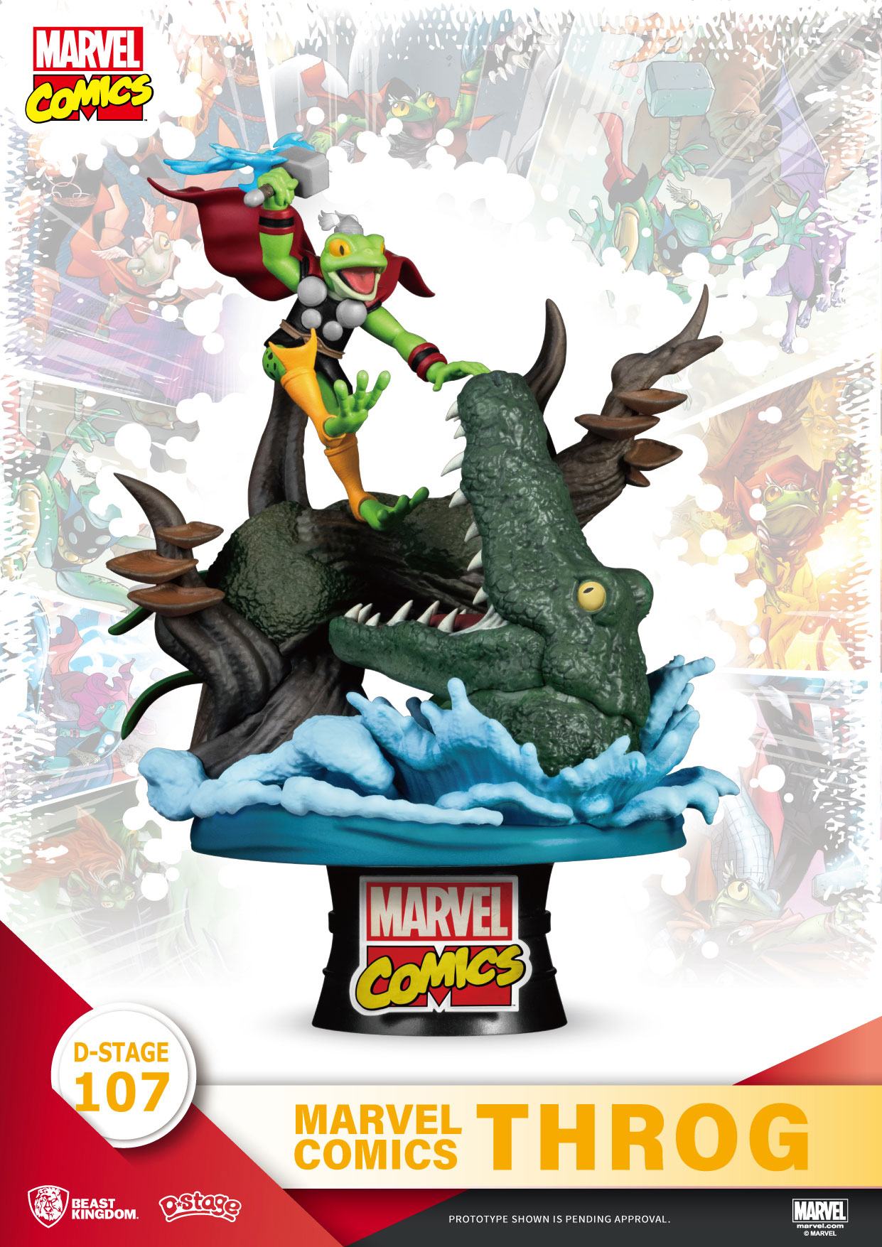 Marvel Comics D-Stage PVC Diorama Throg Closed Box Version 17 cm