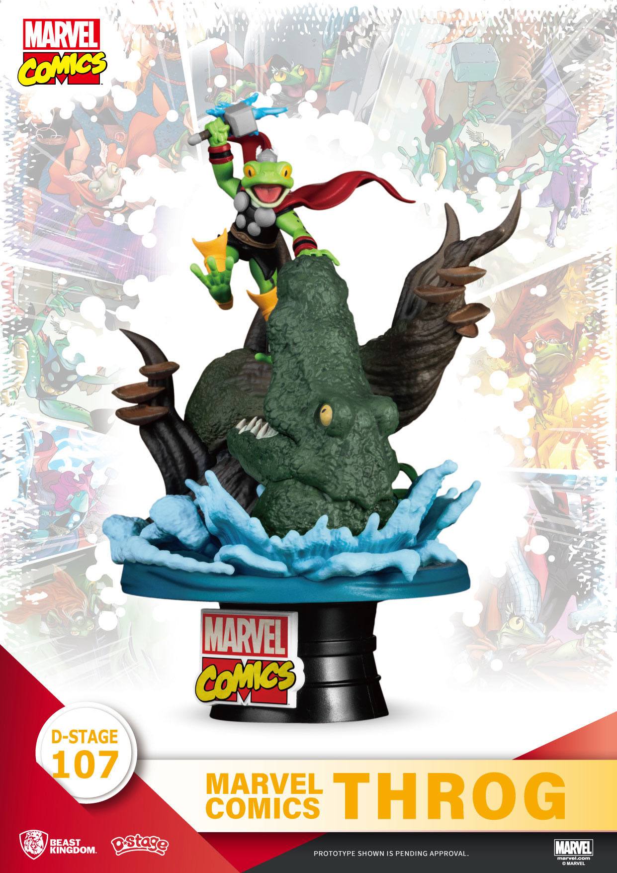 Marvel Comics D-Stage PVC Diorama Throg Closed Box Version 17 cm