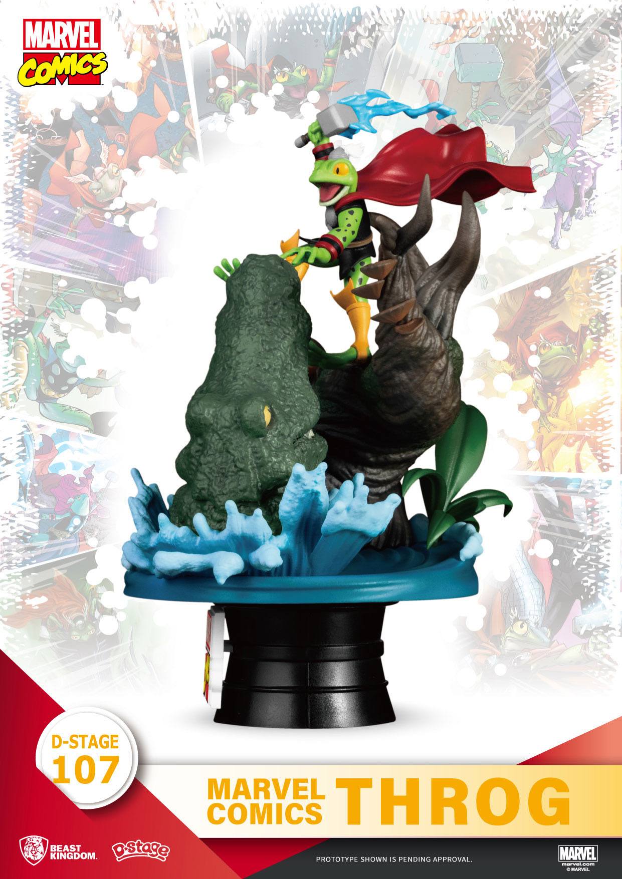 Marvel Comics D-Stage PVC Diorama Throg Closed Box Version 17 cm