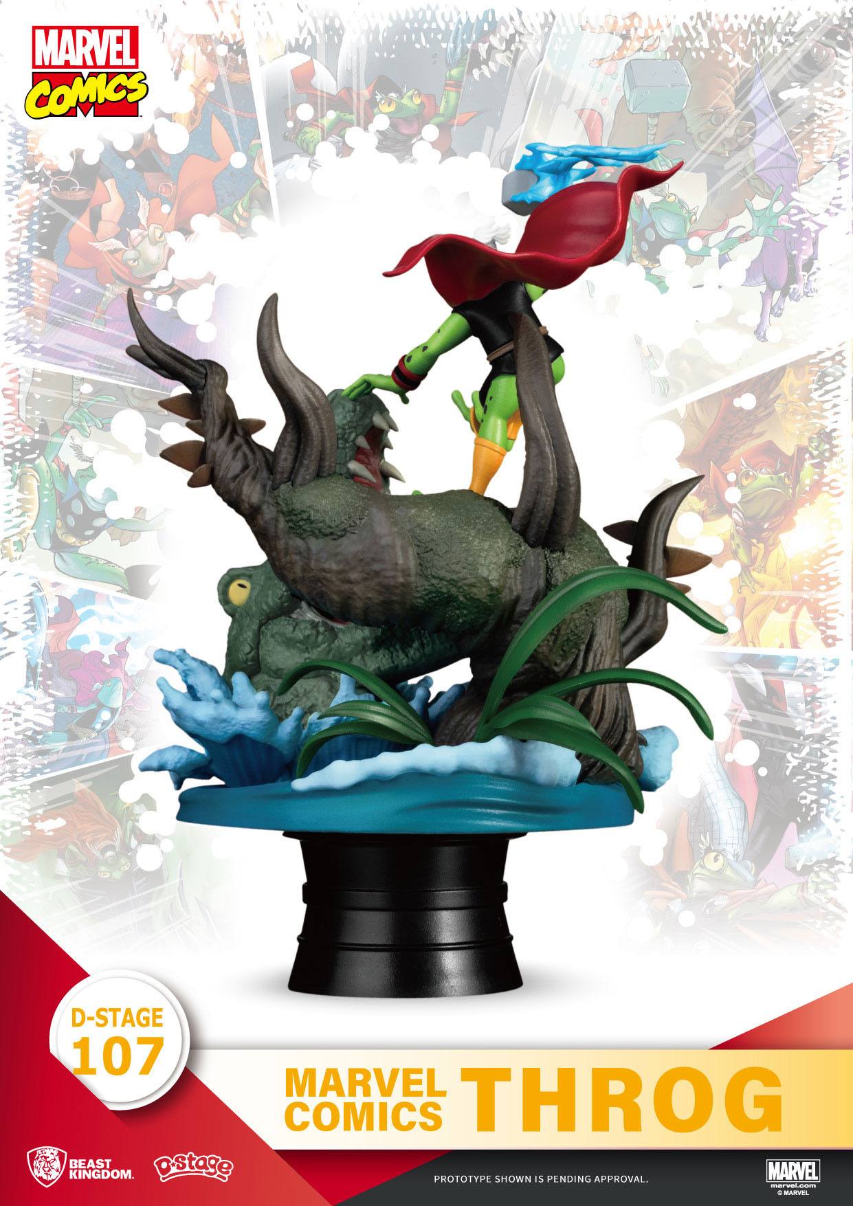 Marvel Comics D-Stage PVC Diorama Throg Closed Box Version 17 cm
