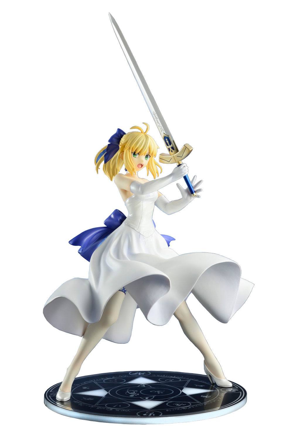 Fate/Stay Night Unlimited Blade Works PVC Statue 1/8 Saber White Dress Renewal Version 20 cm