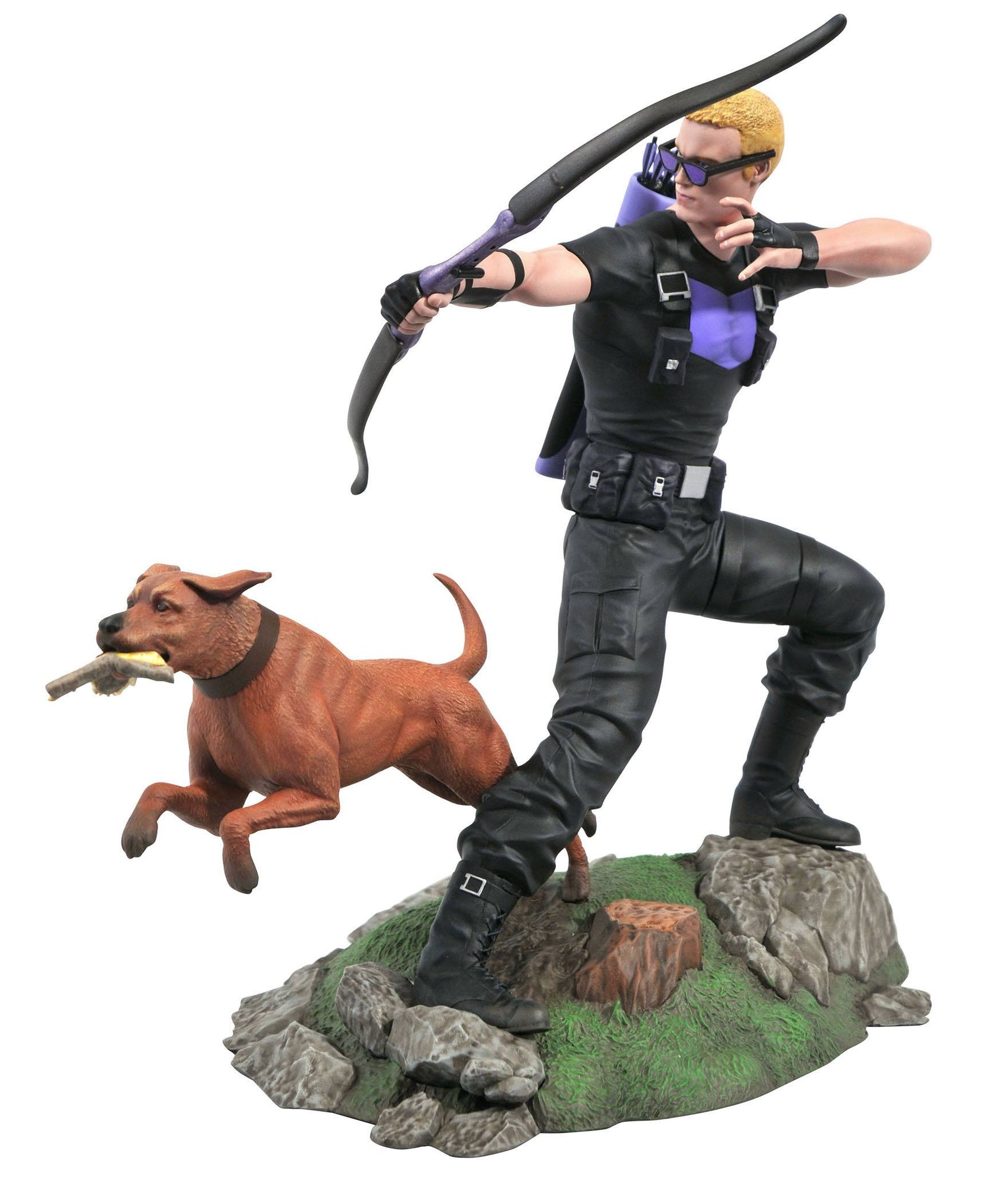 Marvel Comic Gallery PVC Statue Hawkeye with Pizza Dog 23 cm